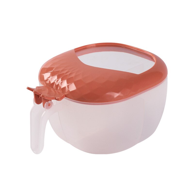Caja de condimentos multifuncional, estante de suministros de cocina, juego de plástico, cuatro rejillas de almacenamiento integrado, lata de condimentos con cubierta: Red