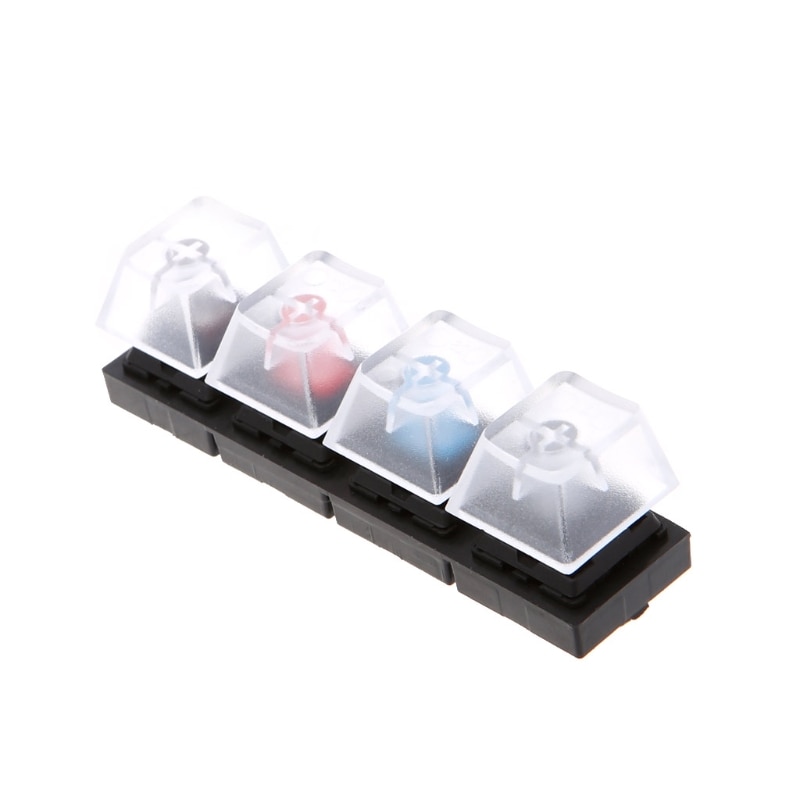 Mechanische Toetsenborden Schakelaar 4 Translucent Clear Zwart/Blauw/Rood/Bruin Voor Cherry Mx