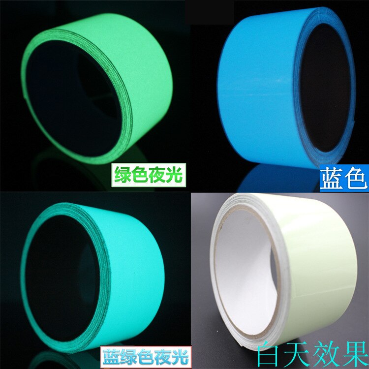 5CM*5M PET Self-adhesive Luminous Fluorescent Warning Safety Tape