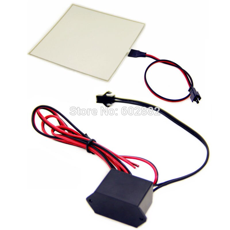 Led-panel 10x10 cm EL Hintergrundbeleuchtung, EL Panel + (7 farben erhältlich) + 12 v Inverter mischungsauftrag vorhanden: White