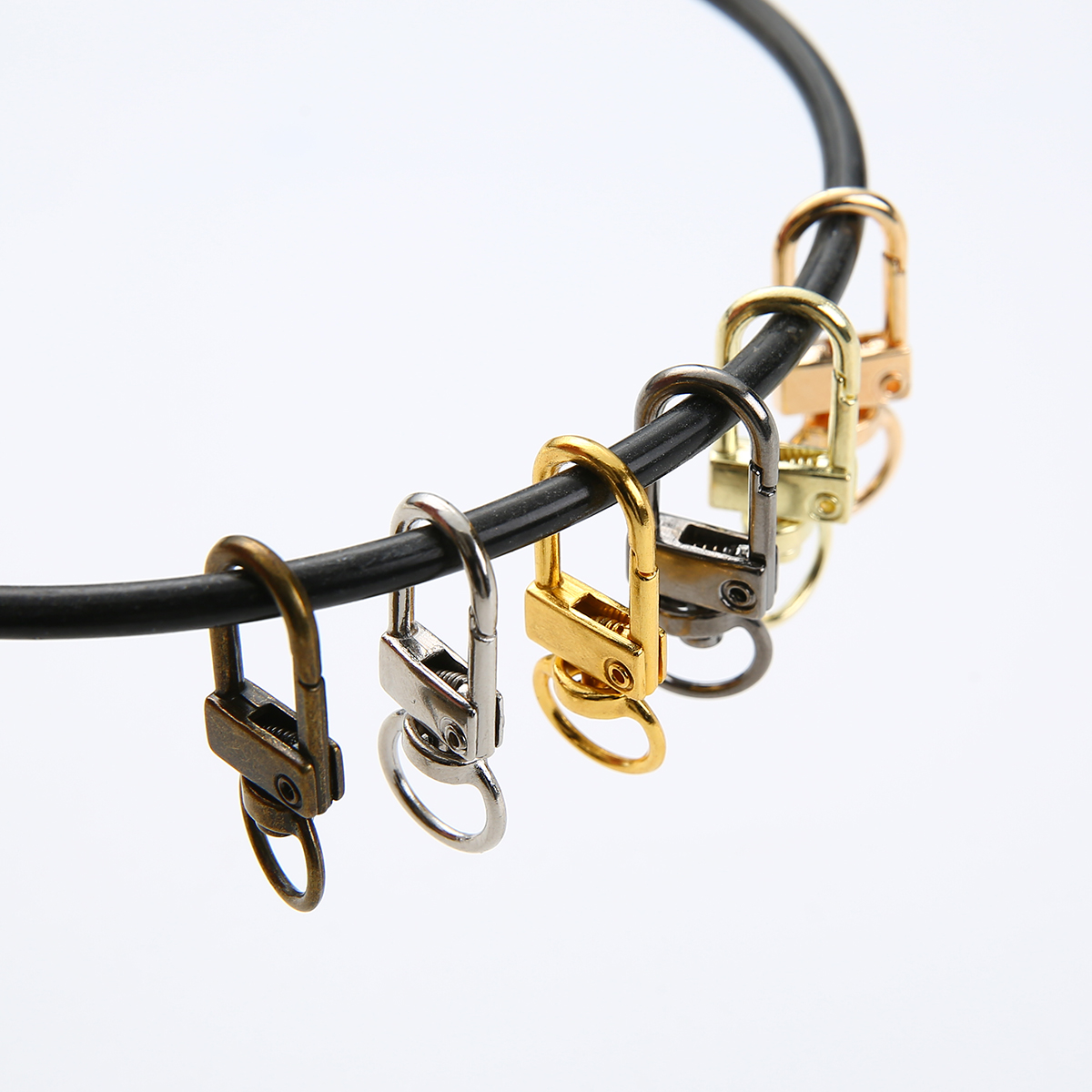 10/50/100 Stuks Sleutelhanger Roterende Hond Gesp Gouden Kreeft Sluitingen Haken Voor Diy Sieraden Maken sleutelhanger Accessoires