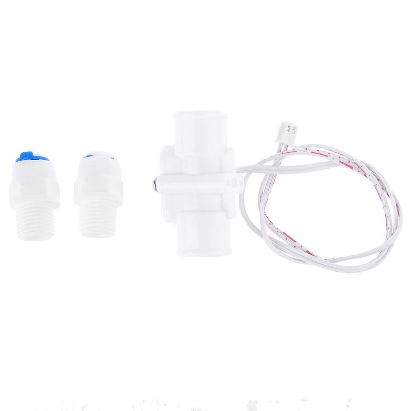 1/4" NPT Water Flow Switch PE Tube Liquid Flow Sensor Switch for Water Dispenser Purifier