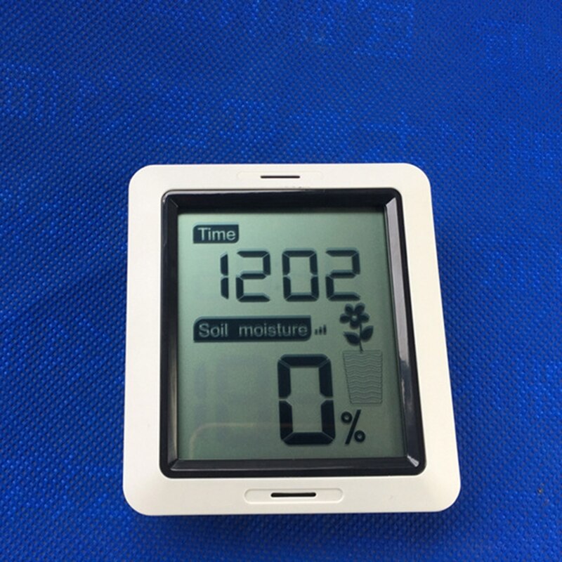 Wireless Soil Moisture Monitor Hygrometer Time with Display Plant Moisture Tester Sensor & Receiver 433Mhz