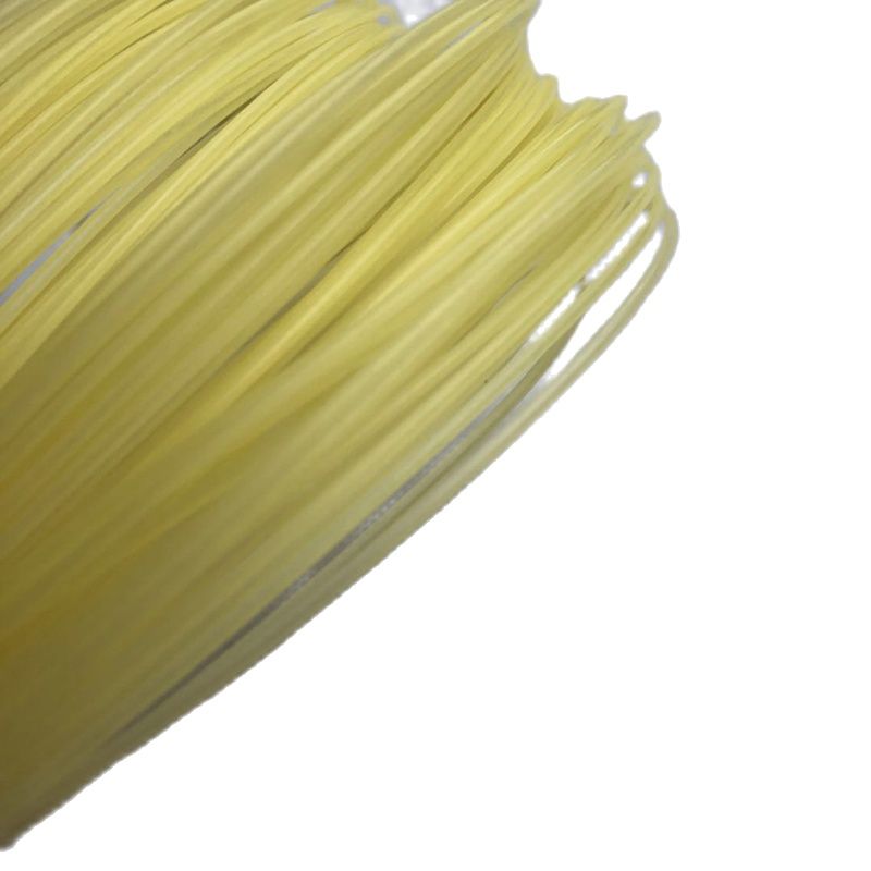 10 stücke ZARSIA Tennis Schläger Schnur 1,30mm Nylon Tennis Ausbildung Schnur 12m Weiches gefühl blass gelb