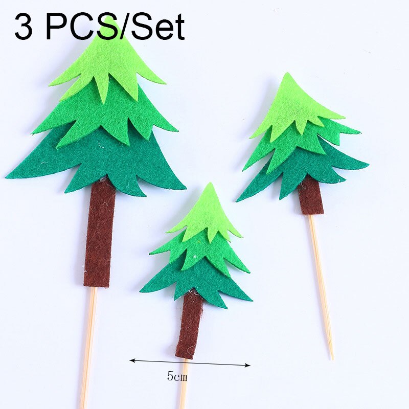 Small Tree Cake Topper Happy Birthday Party Decor Kids Boy Girl Birthday Cake Decor 1st Birthday Cupcake Toppers: 13