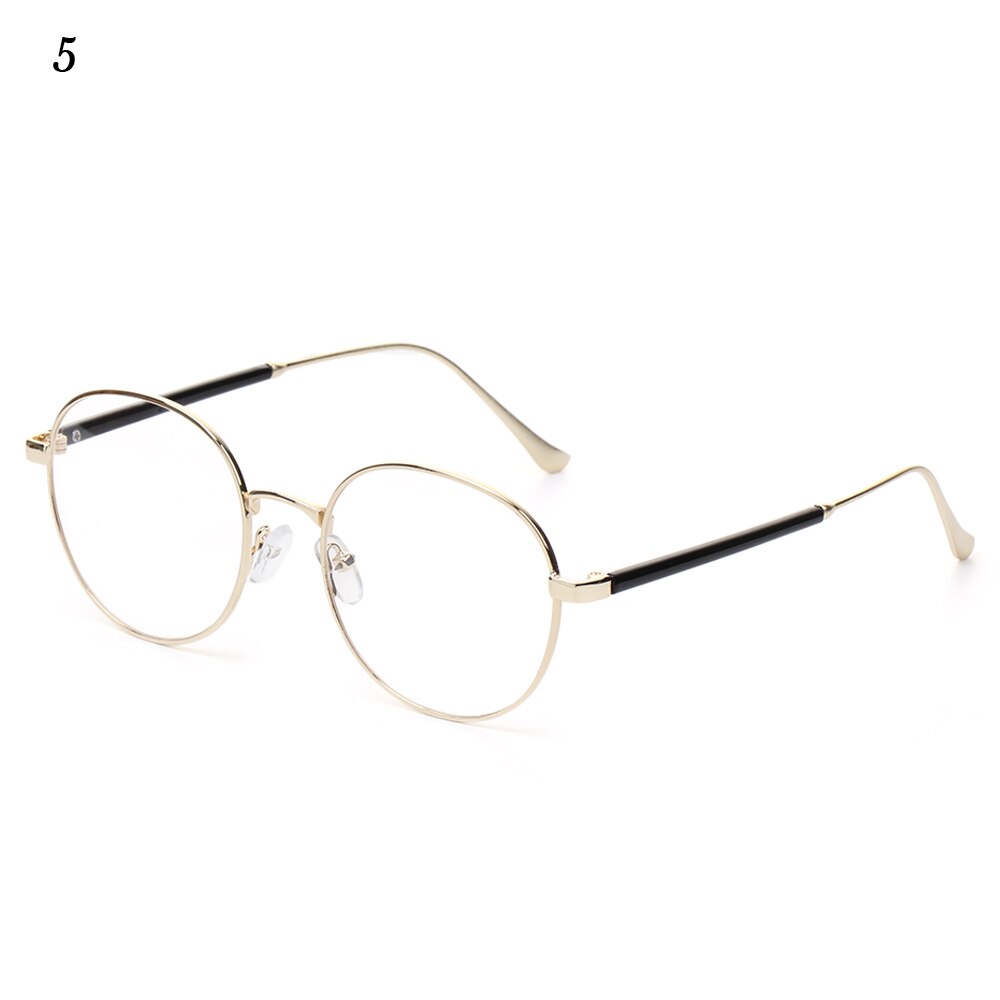 Classic Retro Optical Transparent Lens Glasses Women Myopia Eyeglasses Frames Metal Spectacles Clear Lenses Women's Glasses: 5