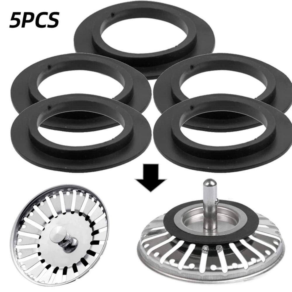 5 Teile/satz Ersatz Gummi Dichtung Für Franke Korb Sieb Stecker Waschmaschine Küche Waschbecken Ablauf Dichtung Dichtung: WHITE