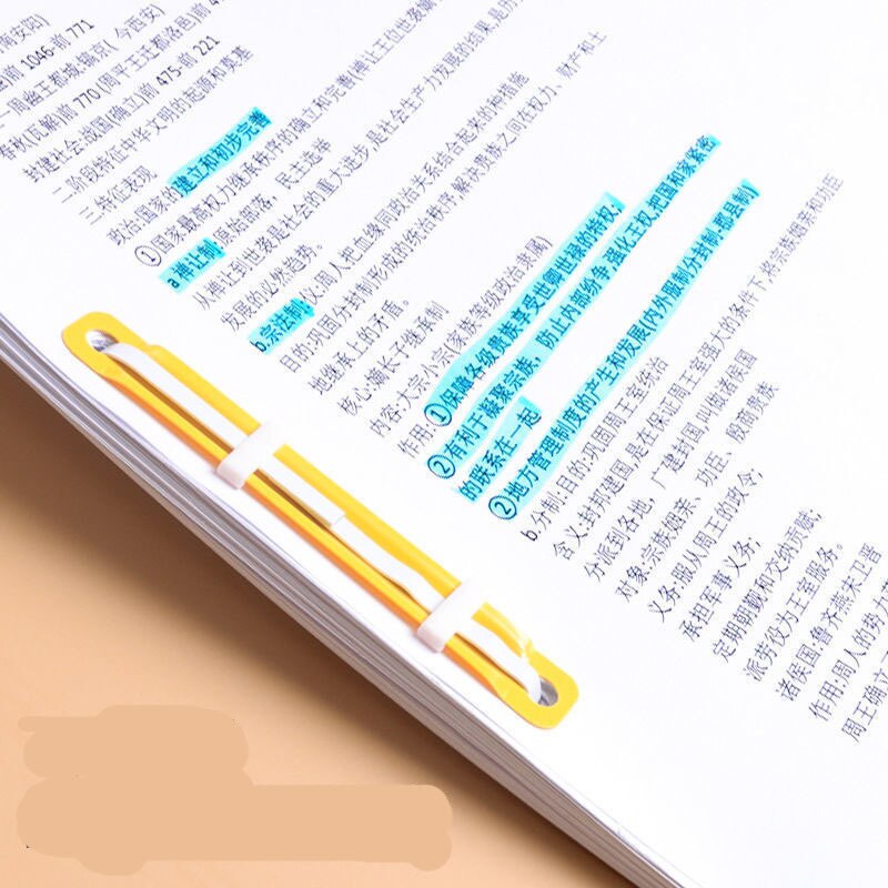 50 sets of plastic color plastic binding clip two-hole binding strip binding button office and learning binding supplies