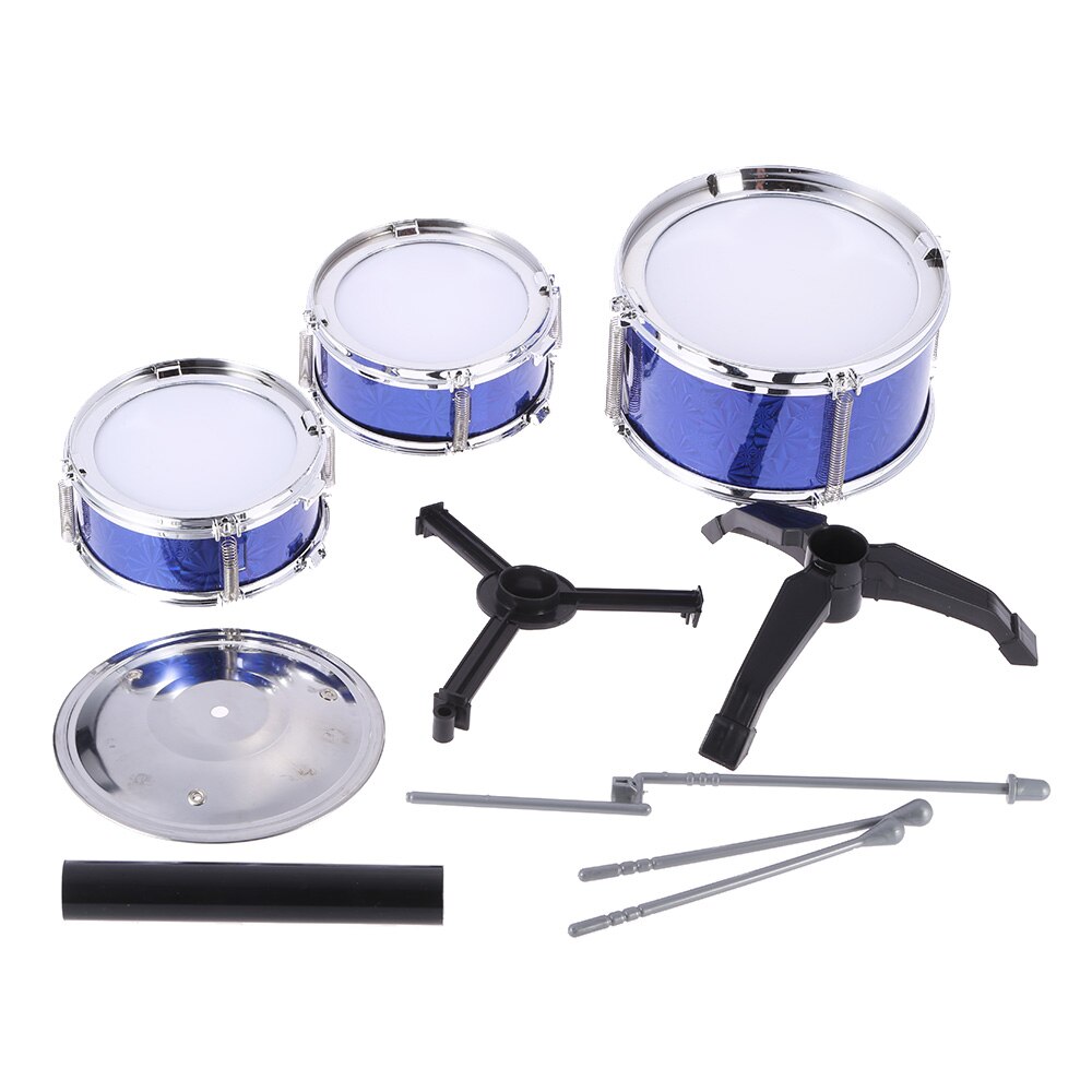 Kinderen Kids Desktop Drum Set 3 Drums Muziekinstrument Speelgoed Met Kleine Cimbaal Drum Sticks