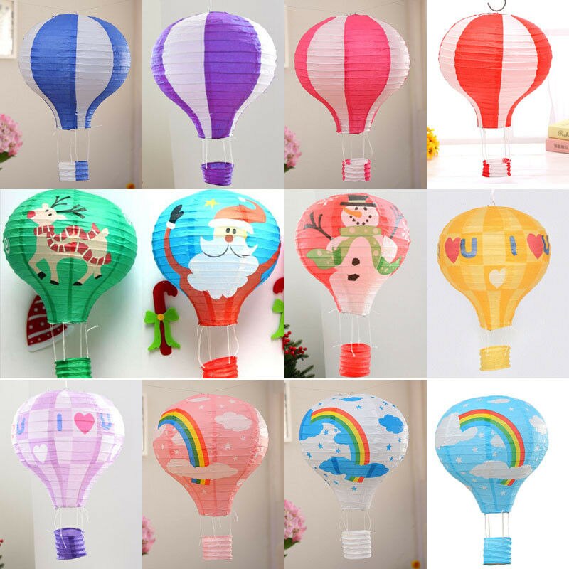 Heißer Luft Papier Laterne Dekoration Lampenschirm Weihnachten Hochzeit Party Festival Ballon Schlafzimmer Spaß Lampe Dekor Dekorationen