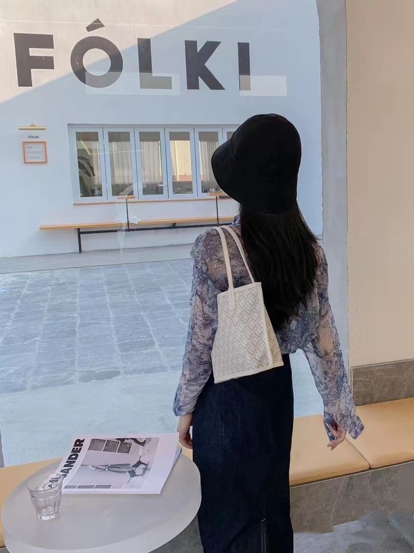 S tote bag A+++++ little bag one shoulder handbaglarge capacity shoulder Shopping bag Mummy tote Bag double sides leather mini: M / WHITE