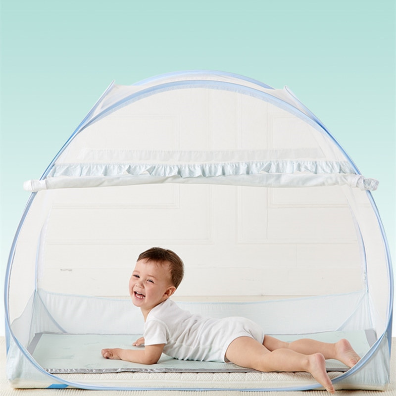 Wieg Klamboe Yurt Kinderen Muskietennetten Tent Cover Vouwen Kids Luifel Multifunctionele Babybedje Camping Tenten Chambre enfant