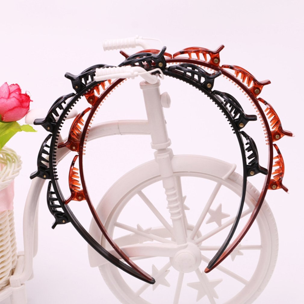 Style coréen multicouche creux armure bandeau frange clip bandeau personnage de bande dessinée ABS matériel pour les filles