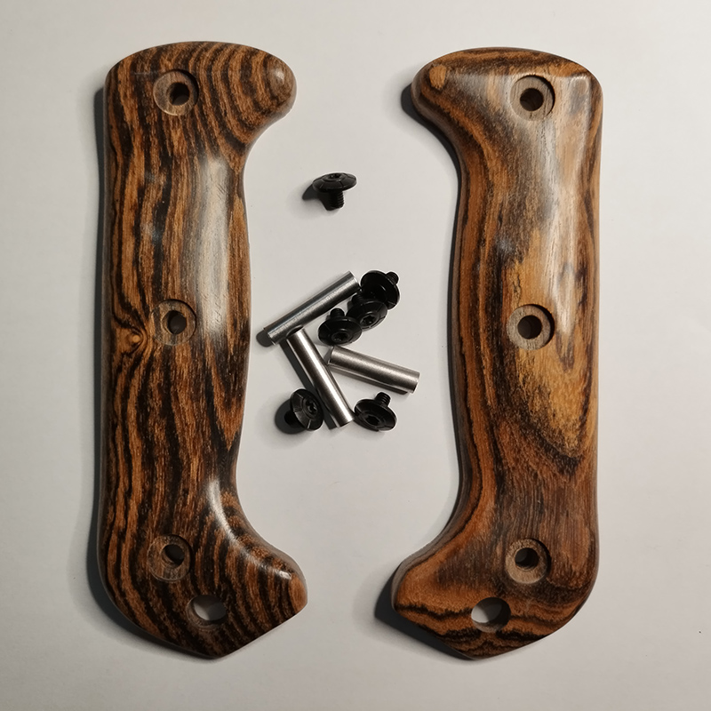 3 Types Custom Natural Solid Wood Knife Handle Scales WIth Screw Sets For Kabar BK2 BK9 Knives Grip DIY Make Accessories Parts