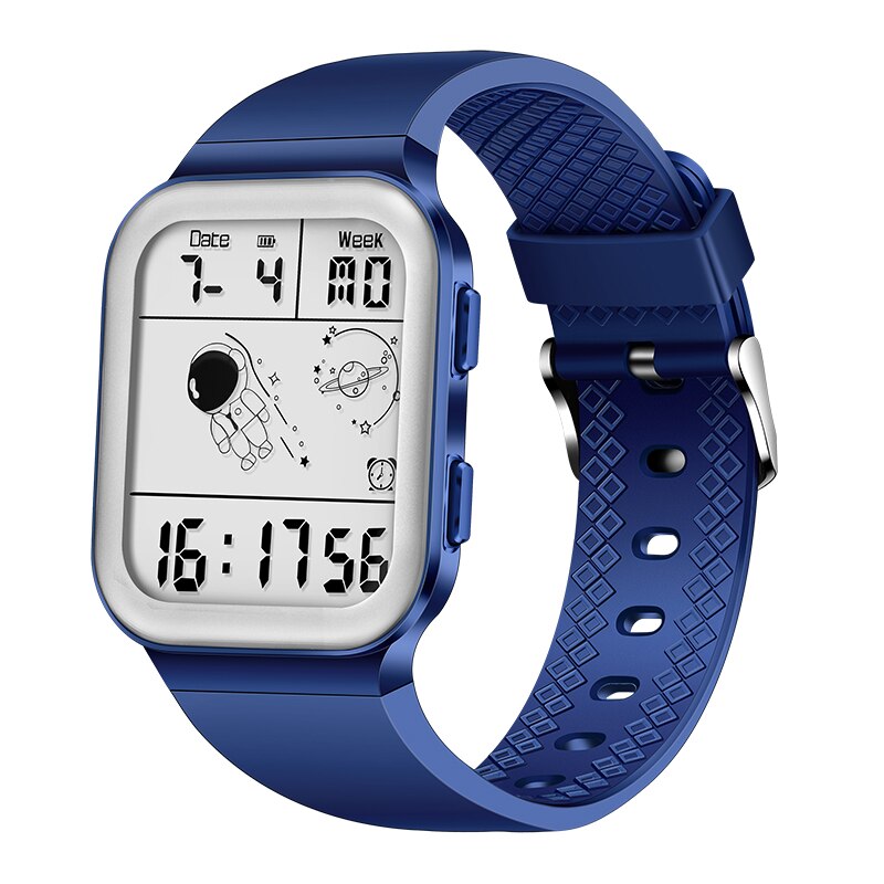 Lige studenten uhren paar elektronische led digitaluhr für männer uhr sport wasserdicht multifunktion wecker mann: Kaffee