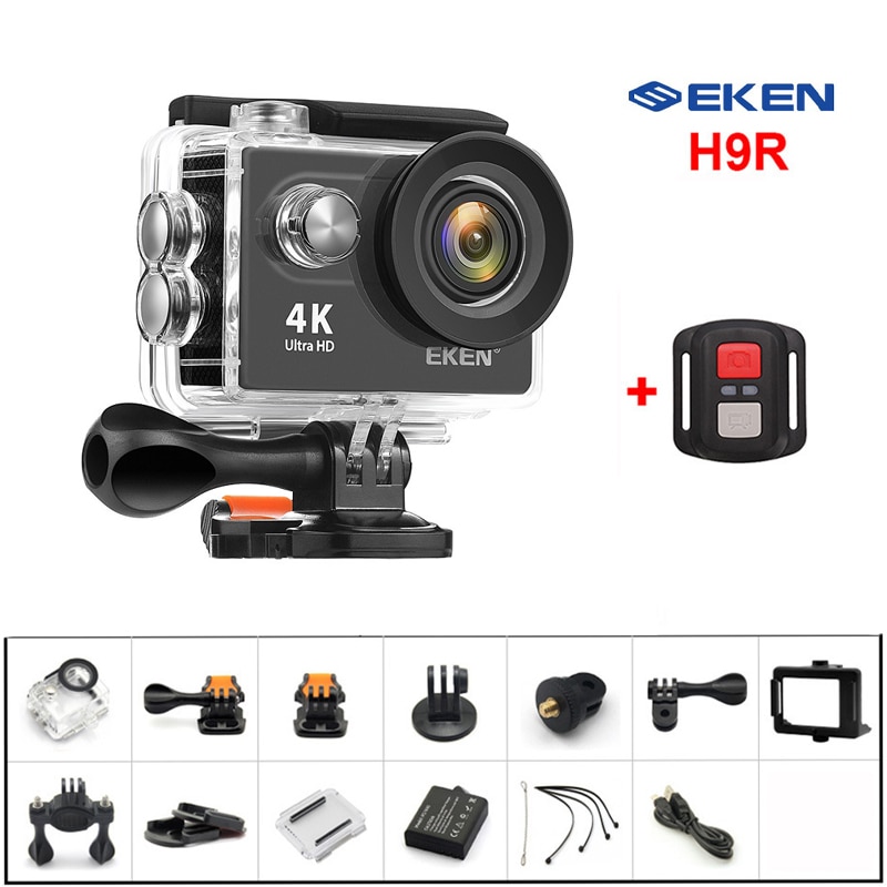 Oryginalna kamera akcji Eken H9R ultra HD 4K 30fps WiFi 170D podwodny wodoodporny kask nagrywanie wideo kamera sportowa