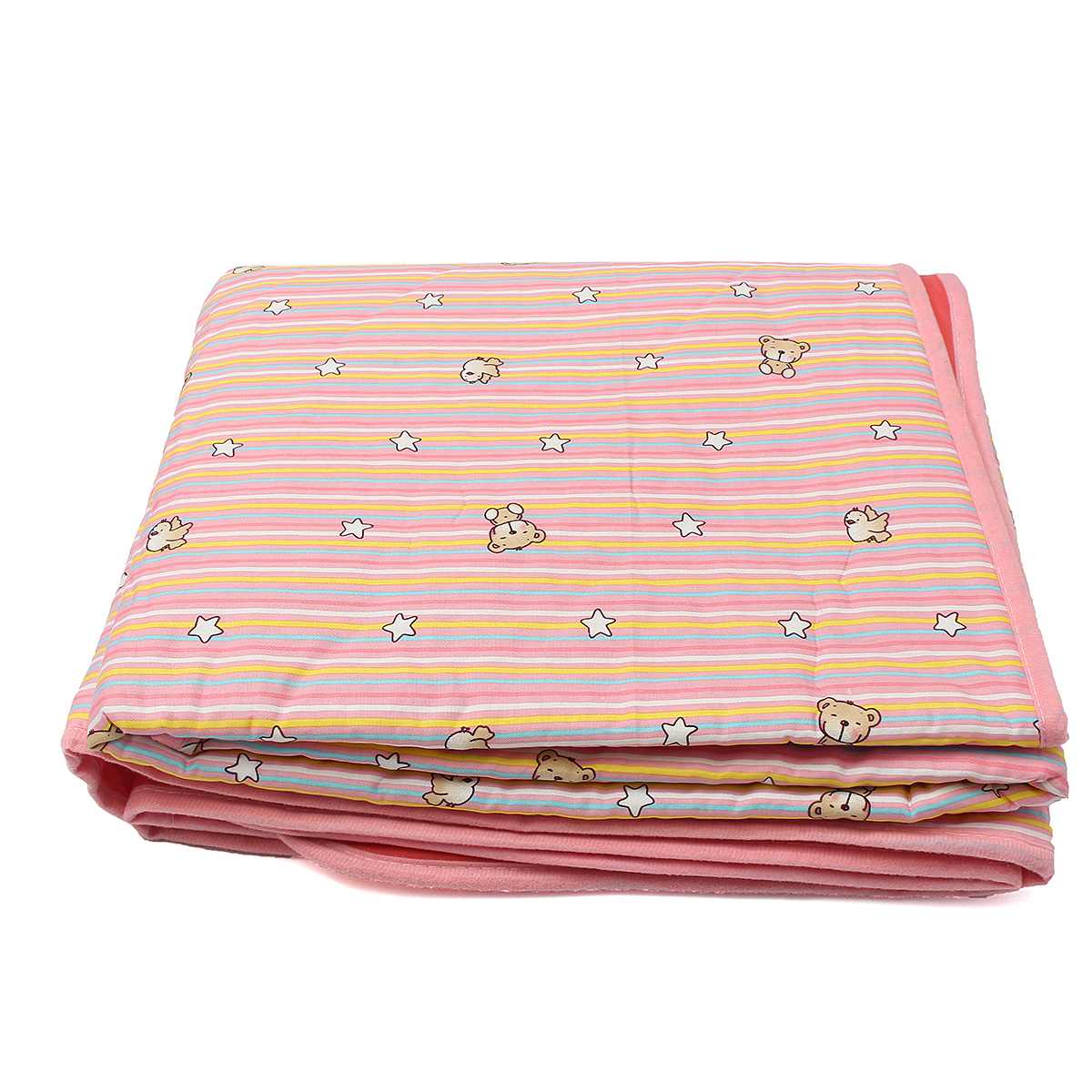 Baby Volwassen Baby Luier Nappy Urine Mat Kid Waterdichte Beddengoed Pad Matras 80x120cm 10 Soorten Katoen + polyester Thuis Textiel: Pink Bear Stripes