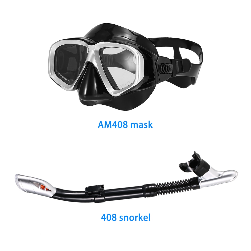 NEUE Berufs Tauchen Tauchen Maske und Schnorchel Anti-Nebel Brille Gläser Tauchen Schwimmen Einfache Atem Rohr einstellen: 408 Tauchen Maske einstellen