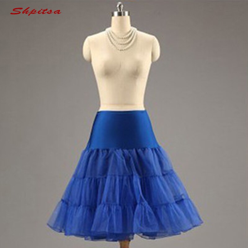 Black Red White Blue Tulle Short Petticoat Lolita Underskirt for Wedding Dress Crinoline Girl Woman Hoop Skirt