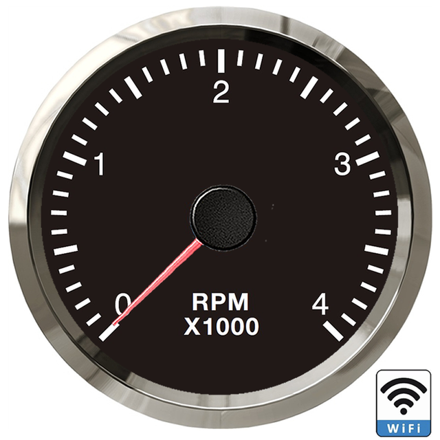 Nowy 52mm Wifi obrotomierz uniwersalny samochód Łódź 0-4000 generator z niskimi obrotami UTV ATV programowalny wskaźnik dla benzyna diesel silnik podświetlenie: BS 4000RPM