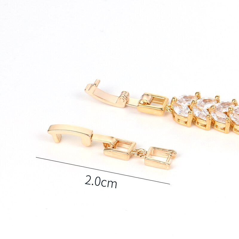 WEIMANJINGDIAN White Gold / Yellow Gold / Rose Gold Color Plated Bracelet or Necklace's Extenders /Extension Buckles