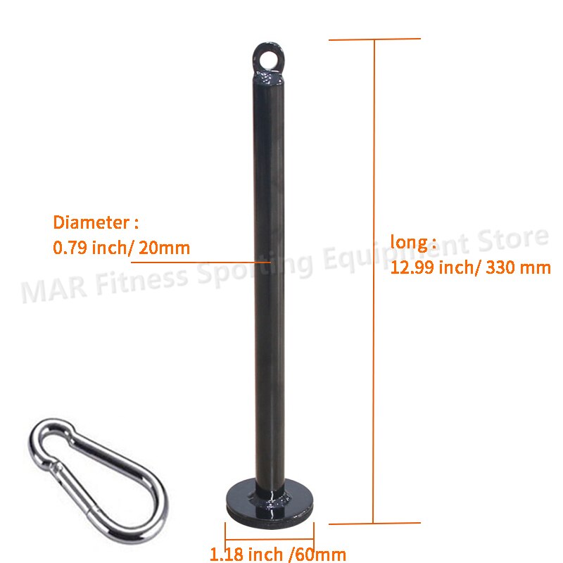 Gym Home Weight Bearing Dumbbell Bracket Fitness Pulley Cable System Attachment Weight Lifting Plates Crossfit Power Exercises: black