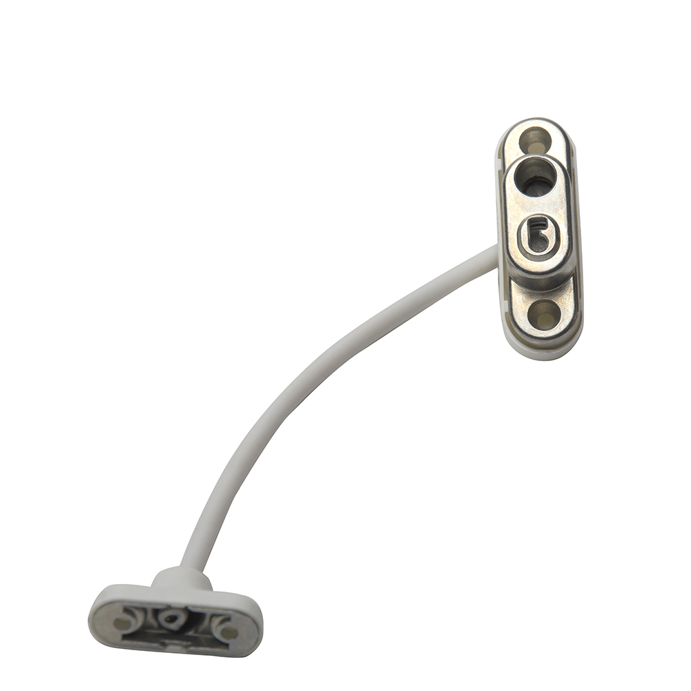 Stainless Protective Child Safety Home Window Catch Wire Room Lockable Security White Door Restrictor