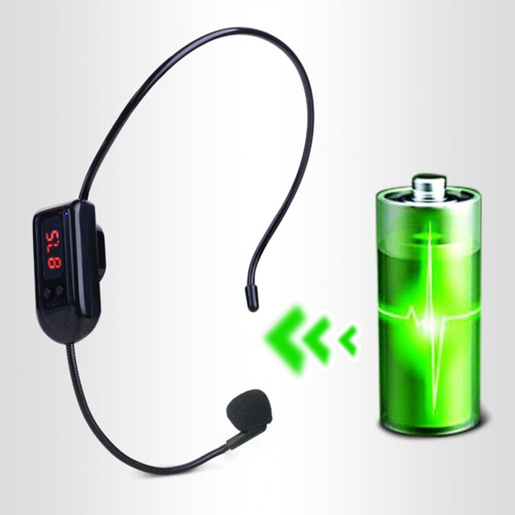 Micrófono de Radio práctico, inalámbrico, para profesores, megáfono, Plug Play, FM