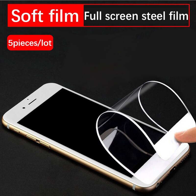 5Pieces/lot For Xiaomi Mi MIX2 Tempered Film Mobile Phone 8D Soft black edge and white HD Clarity
