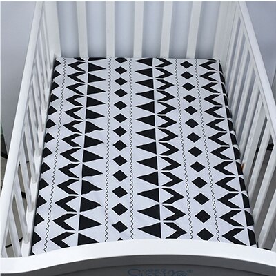 Sábana ajustable para bebé de 130x70 cm, Sábana 100% de algodón textil para el hogar, cubre sábanas, Protector de colchón, sábana para cuna, juego de cama para bebé: Azul