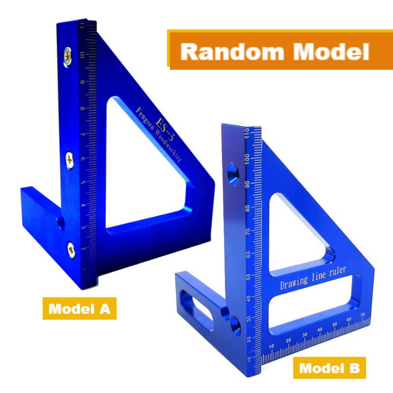 Multifunktionale Winkel Lineal 45 90 Grad Aluminium Legierung Genaue Holzbearbeitung Platz Winkel Herrscher Kennzeichnung Messgerät Tischler Werkzeuge