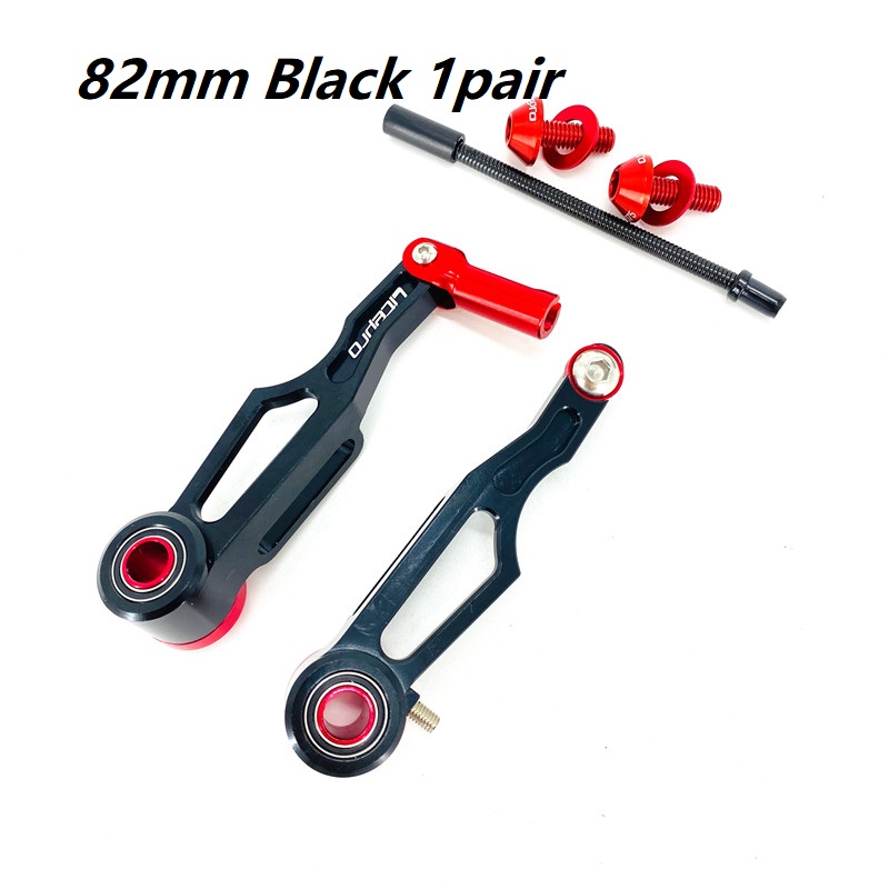 Litepro bmx sammenleggbar sykkel v-brems 82mm korte armer 108mm lange armer aluminiumslegering cnc hul ultralett v-bremsfeste: Burgunder