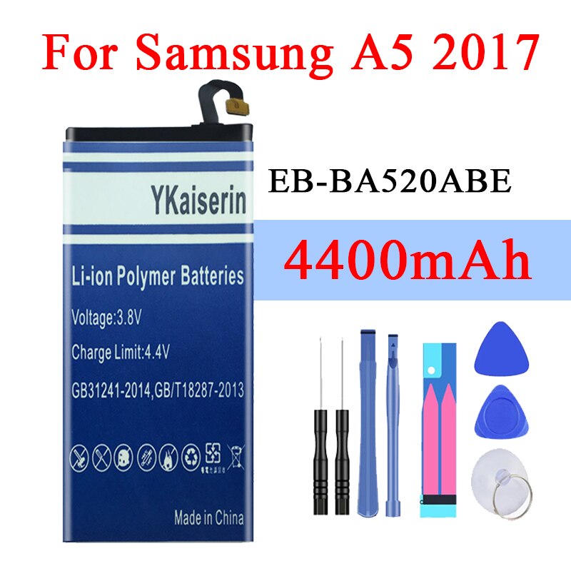 Batteria Per Samsung A3 A5 A7 2015 2016 2017 Edizione A300 A310 A320 A500 A510 A520 A700 A710 A720 EB-BA310ABE per la Galassia A8 A9: A5 2017 EB-BA520ABE