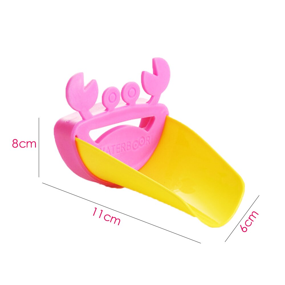 Silicone Tubs crab kids Faucet Extender children Hand Washing extender Bathroom Sink Rubber Water Reach Faucet sink