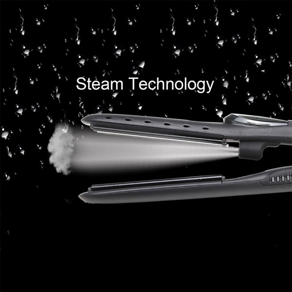Huishouden Stoom Stijltang Straight Curl Dual-Gebruik Steil Haar Clip Stijltang Keramische Snelle Warmte Anti-Brandwonden