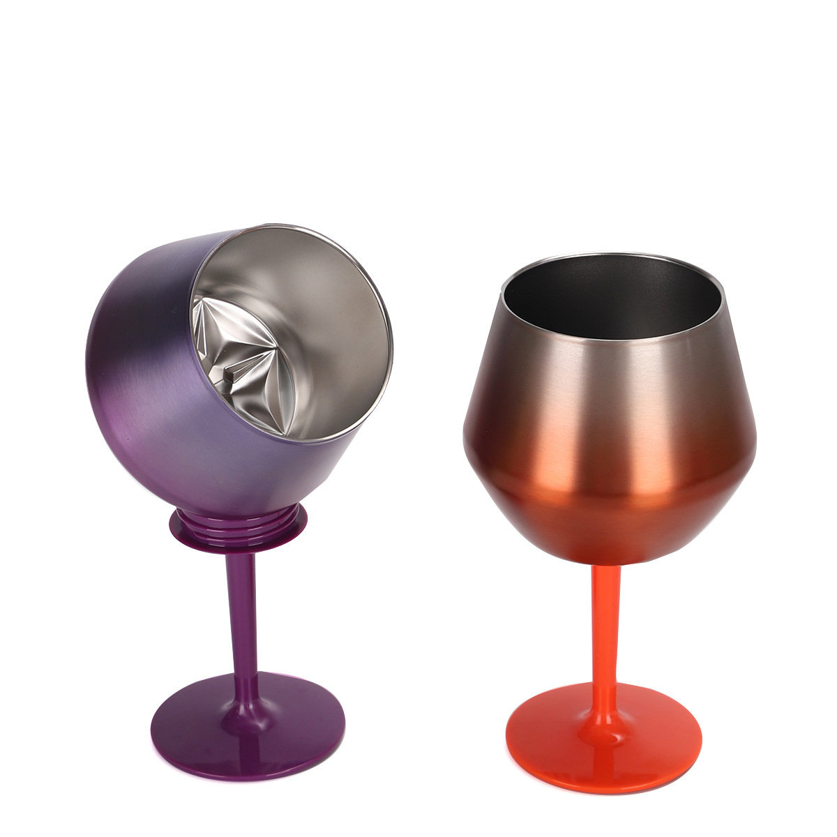 Nueva taza de doble uso de acero inoxidable 304 de 14oz, copa de vino y vaso de café con tallo desmontable, copa de bar con aislamiento al vacío