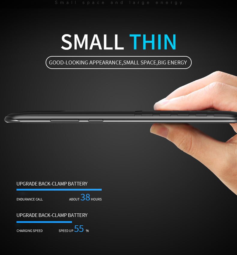 Ultra-Thin Power Bank Case 6800mAh for Huawei P20/P20 Pro - Portable Fast Battery Charger