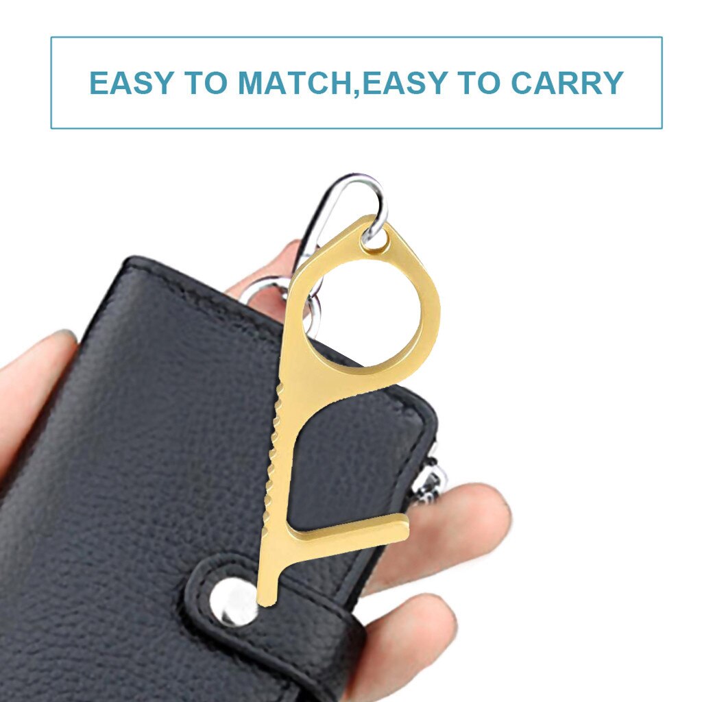 Portable Hand Protection EDC Door Opener Elevator Handle Hook Door Closers Contactless Safety Door Opener