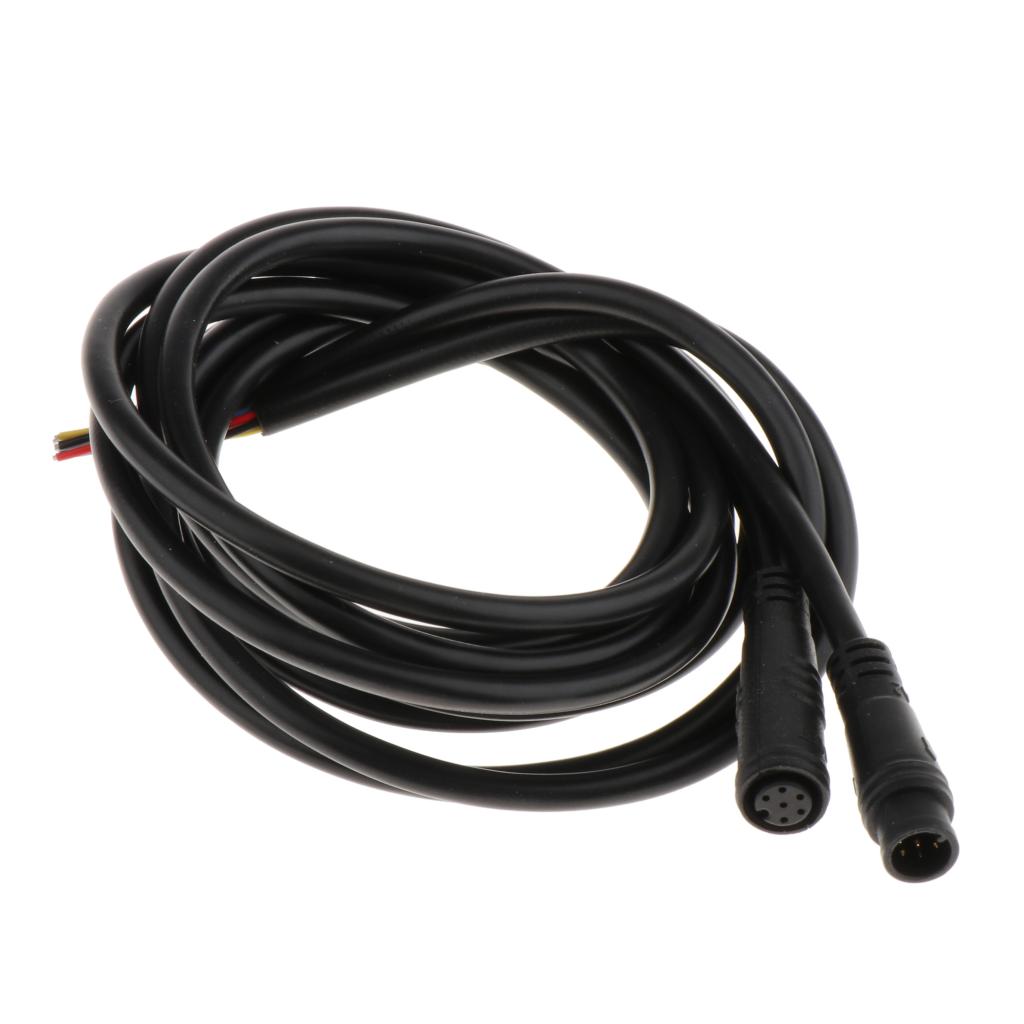 Electric Bike Sensor Extension Cable 2/3/5/6 Pin Ebike Male to Female Cable Wire 90-95cm Expand Gear Sensor Thumb Throttle Cable