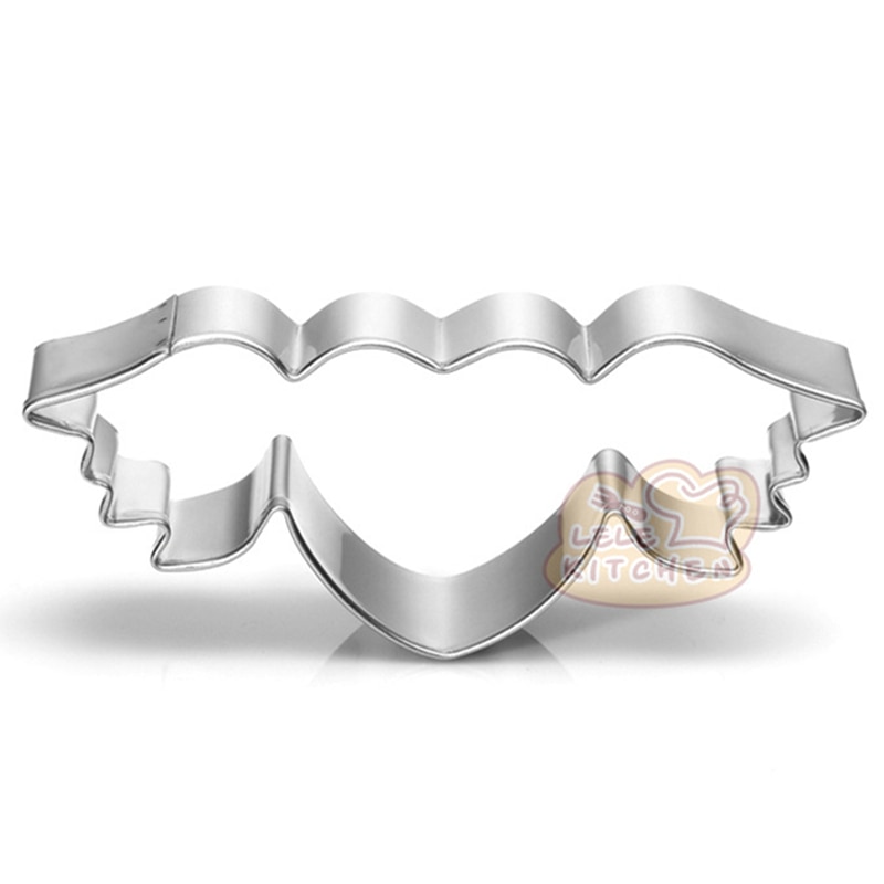 Cortador De Galletas Städter: Corazón Con Alas De 9 Cm – Ideal Para Fondant, Masa O Arcilla