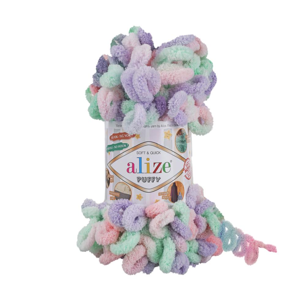 1 stk alize puffy farge garn løkke garn nyhet babygarn mykt og varmt babyteppegarn, fingerstrikk garn 1 nøste 1 x 100 gr-9mt: 5938