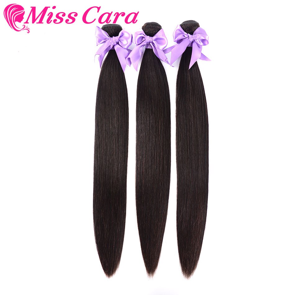 Tissage en lot malaisien Remy 100% naturel-Miss Cara | Cheveux lisses, couleur naturelle, même Direction, cuticules, 1 lot