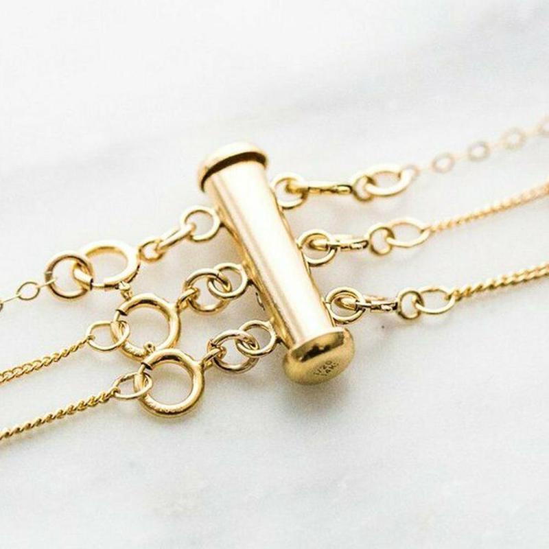 Multi Strand Necklace Detangler Untangling Layered Necklace Clasp Spacer For Women Girl