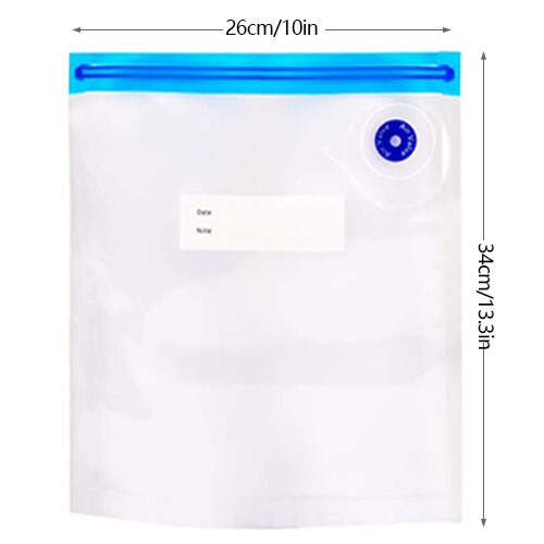 Vacuum Fresh BagS Reusable Food Storage Bags Vacuum Bag For Handheld Vacuum Sealer BPA Free: 34