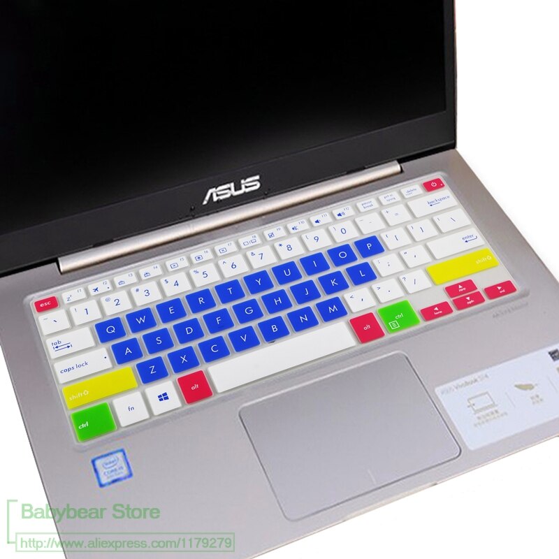 14 zoll Tastatur schutz haut Abdeckung Für ASUS ZenBook kippen 14 UX461UA UX461UN UX461/VivoBook S14 S406UA S406U S406 Laptop: candyblue