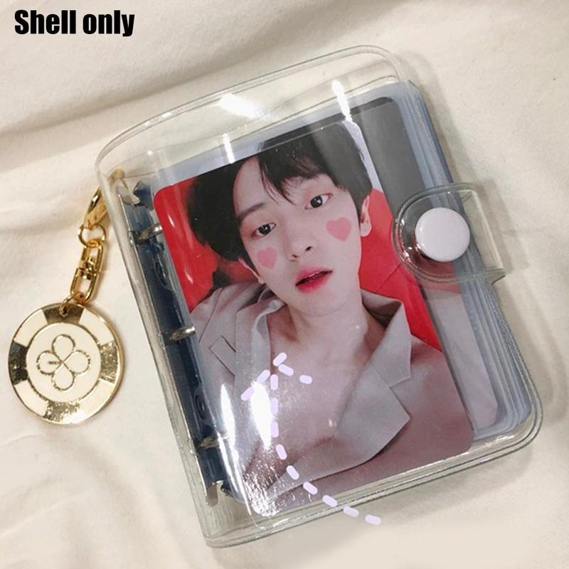 Mini 3 Gat Notebook Losbladige Bindmiddel Planner Boek Dagboek Transparante Pvc Cover