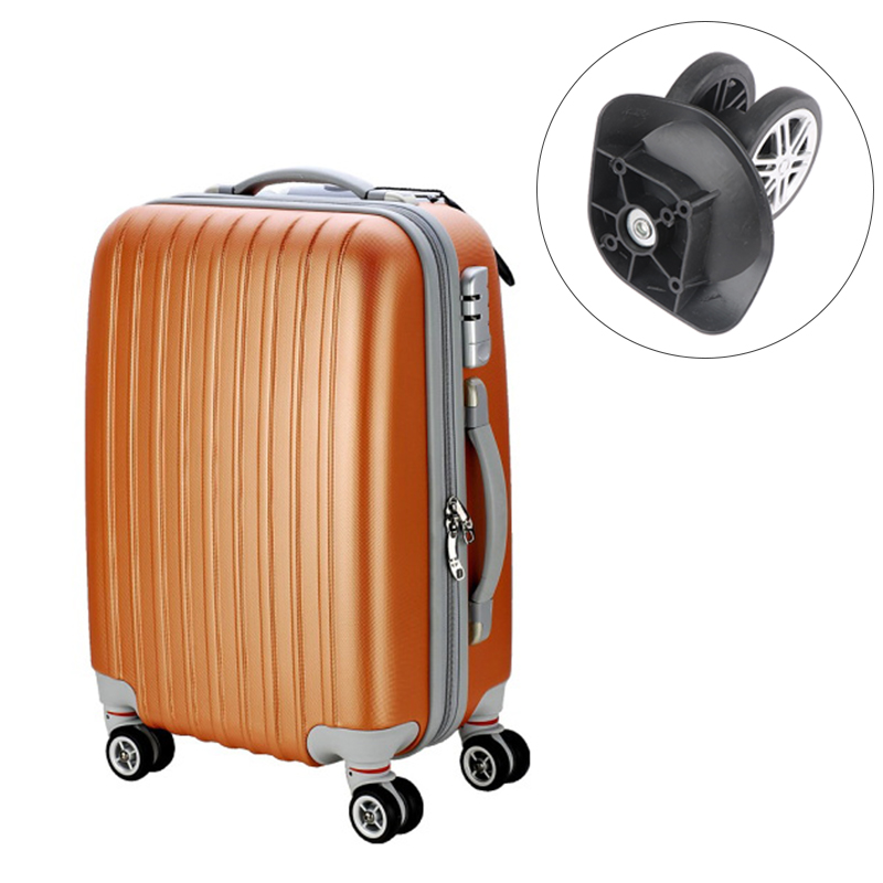 2pairs Luggage Wheels Repalcement Trolley Case Pulley Accessories Suitcase 360 Degree Swivel Wheels Caster for Luggage Repair