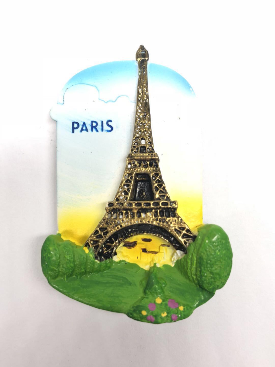 3d harpiks kjøleskapsmagnet eiffeltårnet fransk paris tur souvenir kjøleskap magneter avtagbar kjøkkenmagnet klistremerke hjemmeinnredning: Naturskjønne 5