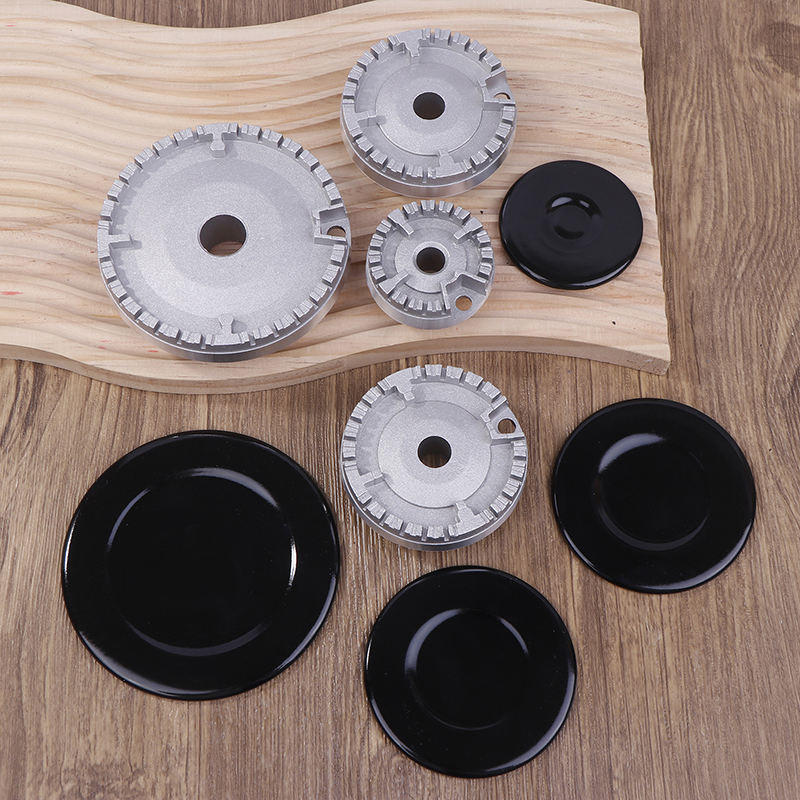 Set oven gas kookplaat brander platte vuurkap kroon vlamkap gasbrander vlamkap past op de meeste gasfornuis branders accessoires fornuis