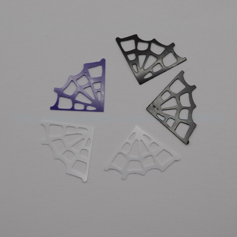 25g losse pailletten in de vorm van een spinnenweb van pvc voor knutselwerkjes 18*26mm plakboekdecoratie, doe-het-zelfaccessoires